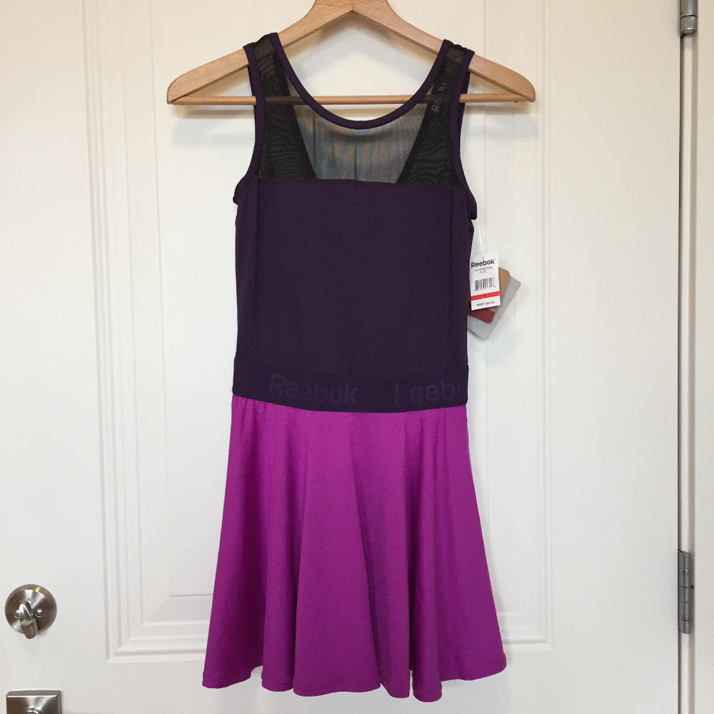 NWT Reebok Women's Purple Athletic Dress SzS